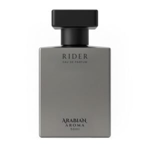 Arabian Aroma Rider Eau de Parfum, Fresh Bergamot, Leather & Vetiver Long Lasting Modern Perfume, 50ml